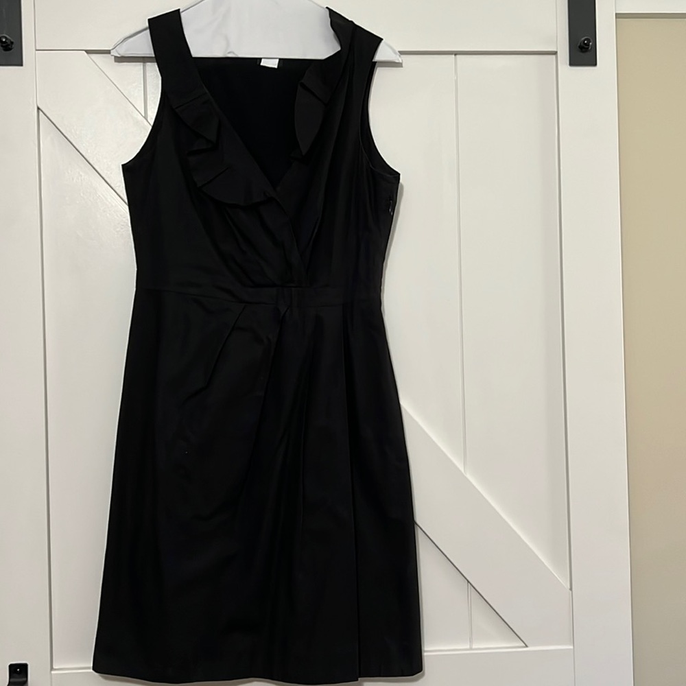 J crew ruffle collar cotton dress